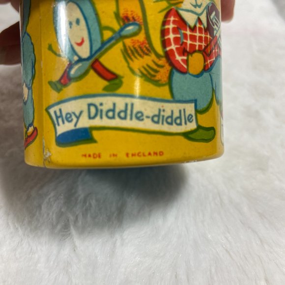 Rare Vintage Chad valley WEE-Kin Baby Toy Stacking Tins Nursery Rhymes set of 4 - Picture 11 of 16